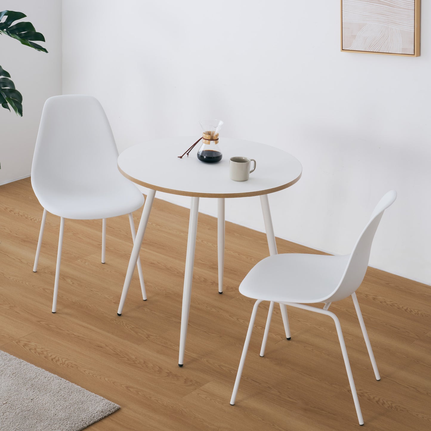ダイニングセットPulico(プリコ)【円形テーブル × チェア 3点セット】