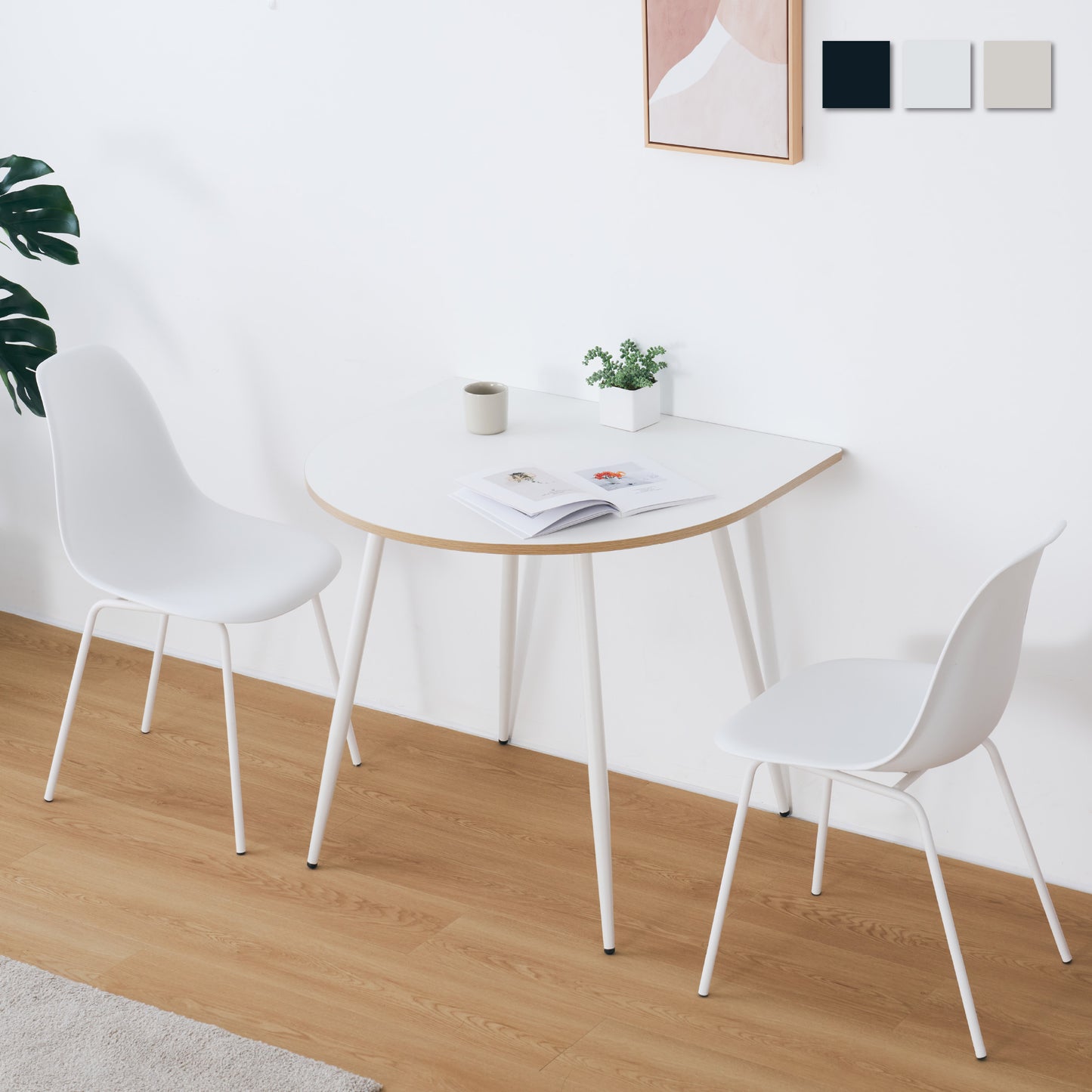 ダイニングセットPulico(プリコ)【円形テーブル × チェア 3点セット】