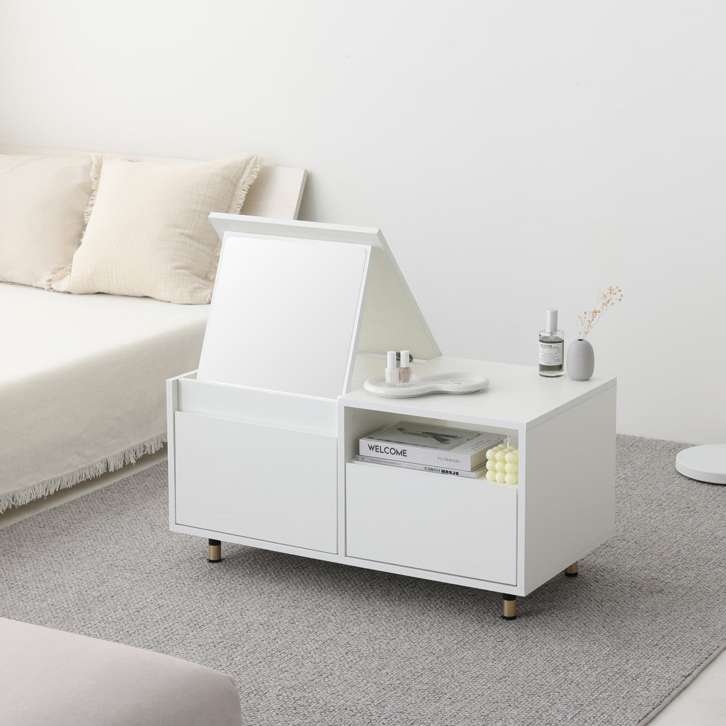 ドレッサーテーブル Toruco-D (トルコ) 【横幅80cm】