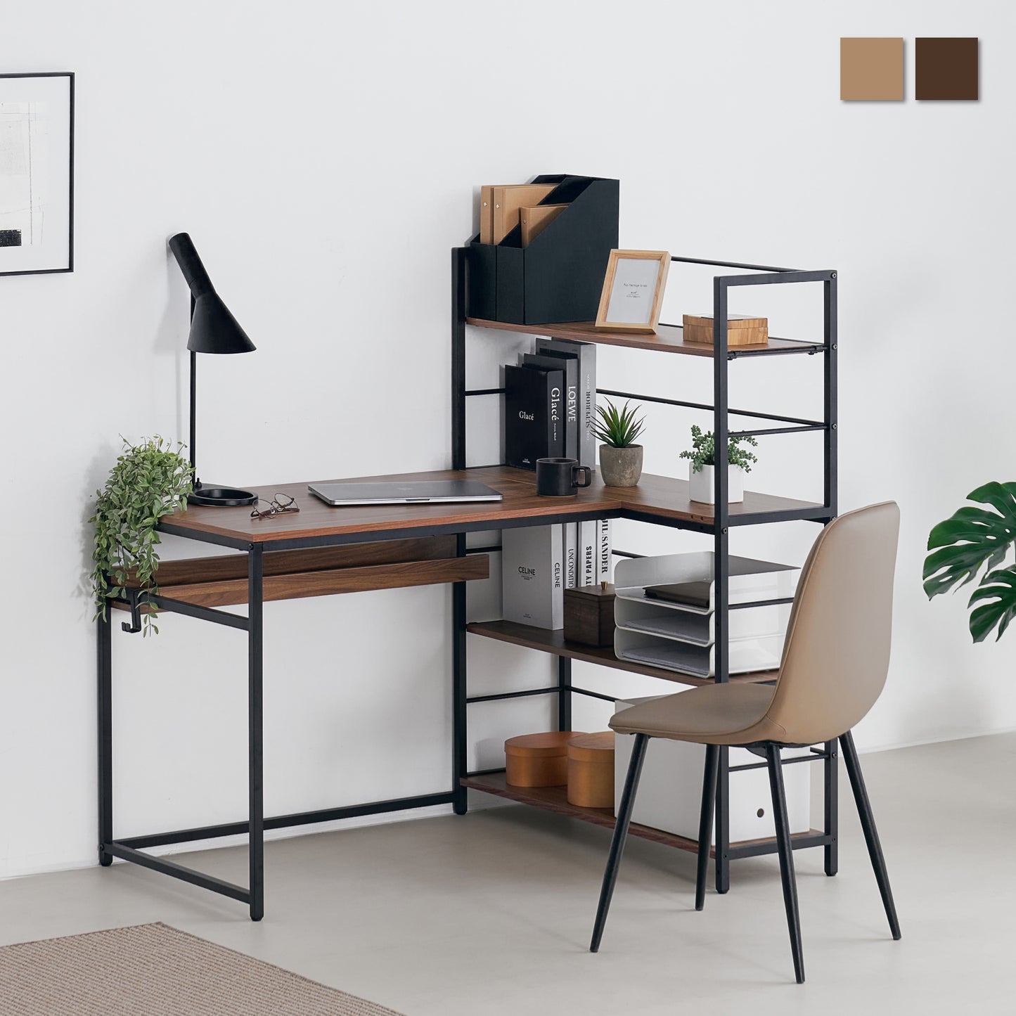 ラック付きデスク Riota-BS(リオタ-BS)