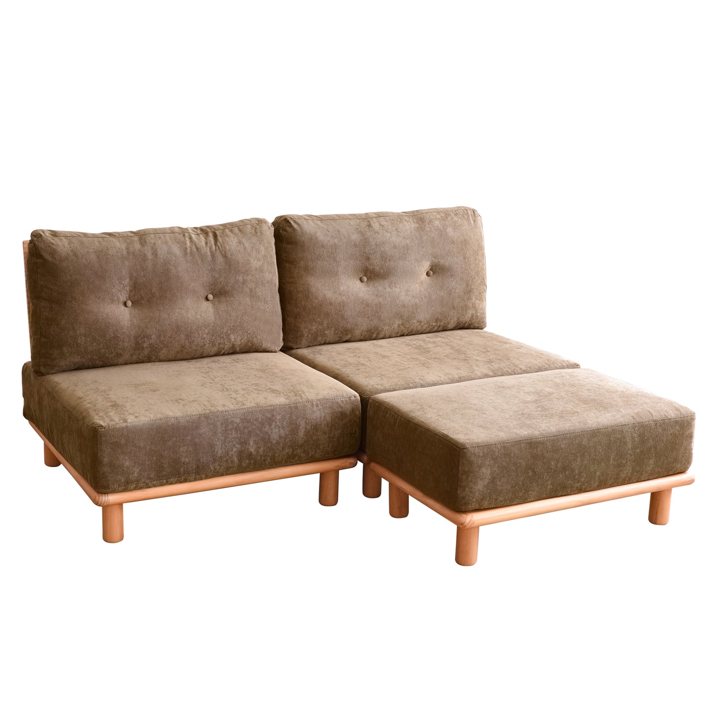 オットマン付き 2人掛け ソファ セット Chione-N (キオネ-N)