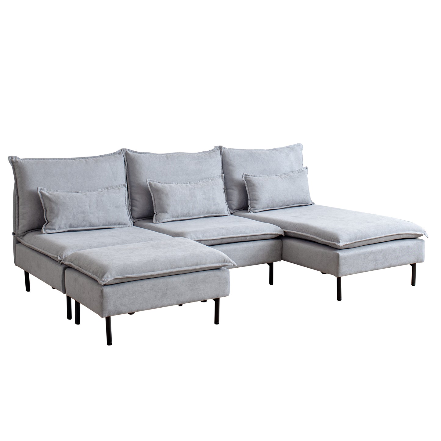 オットマン付き3人掛けカウチセット Modile