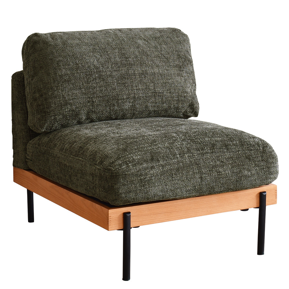 1人掛け アームレス ソファ Delos (デロス)