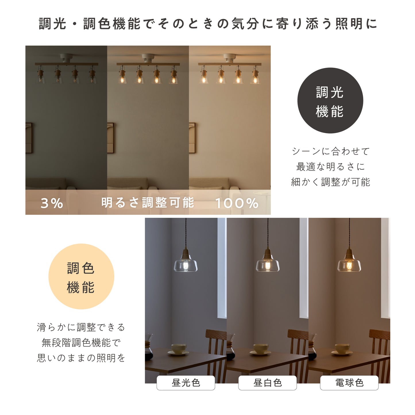 Lucimoリモコン式 LEDフィラメント電球 口金E26 60W相当