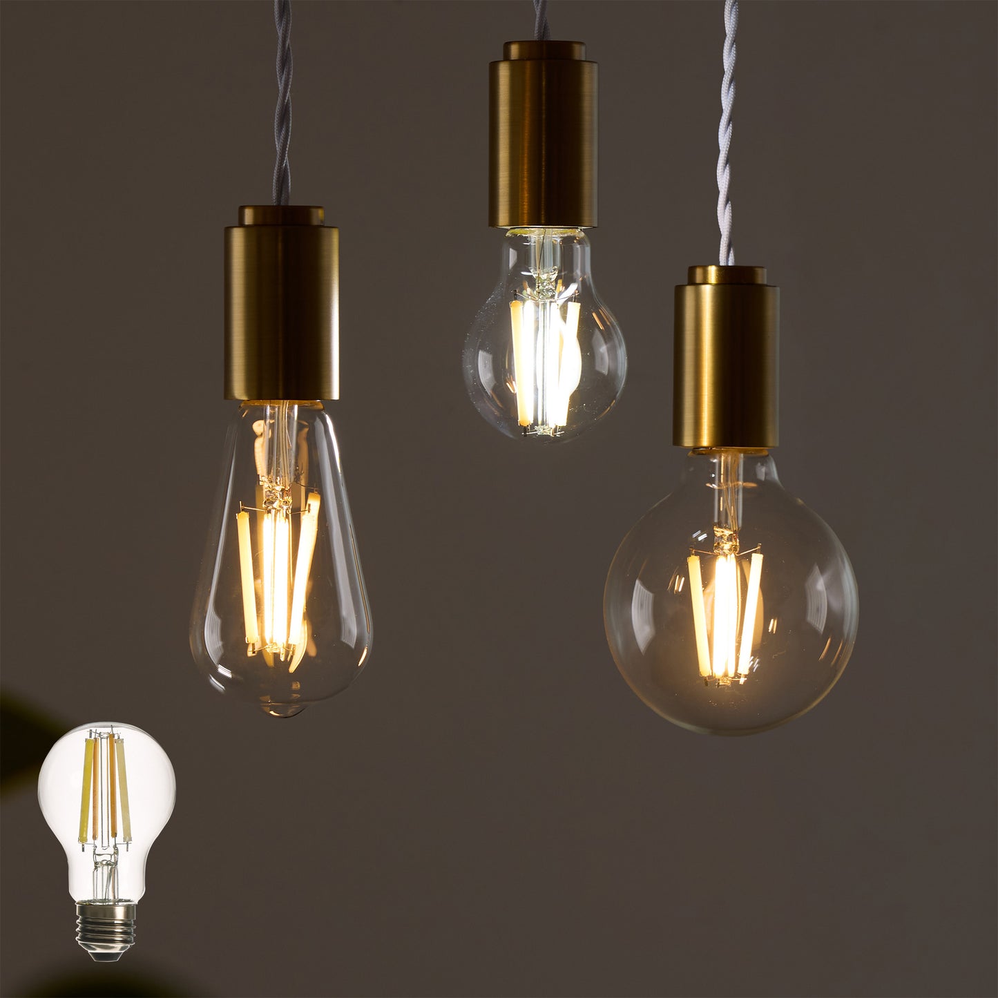 Lucimoリモコン式 LEDフィラメント電球 口金E26 60W相当