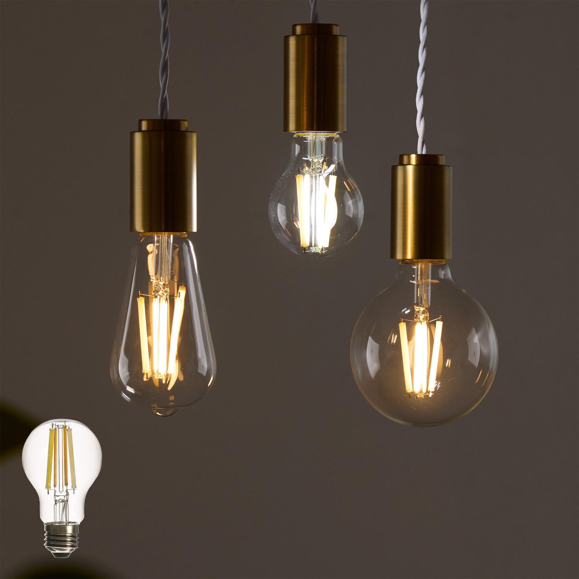 リモコン式 LEDフィラメント電球 口金E26 60W相当