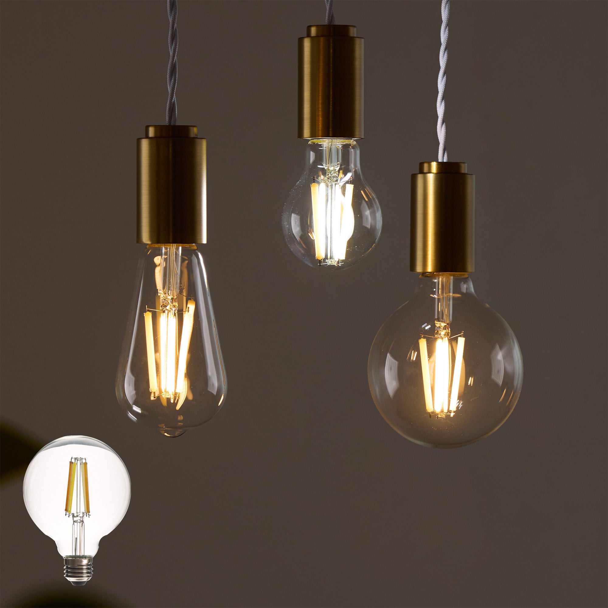 リモコン式 LEDフィラメント電球 口金E26 60W相当