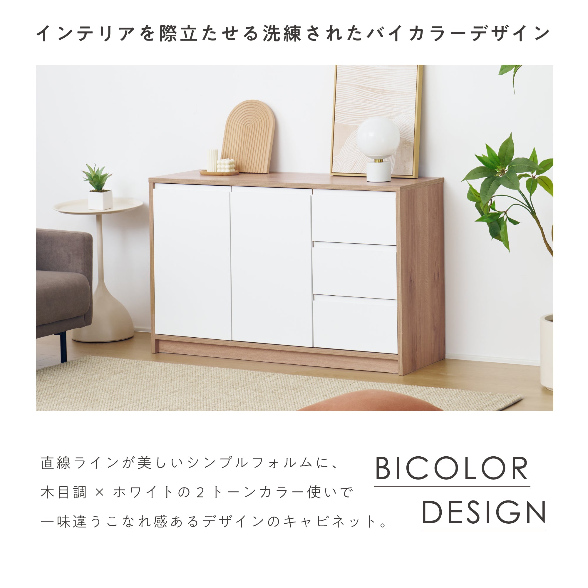 キャビネット Noico-CB120（ノイコ）【横幅120cm】