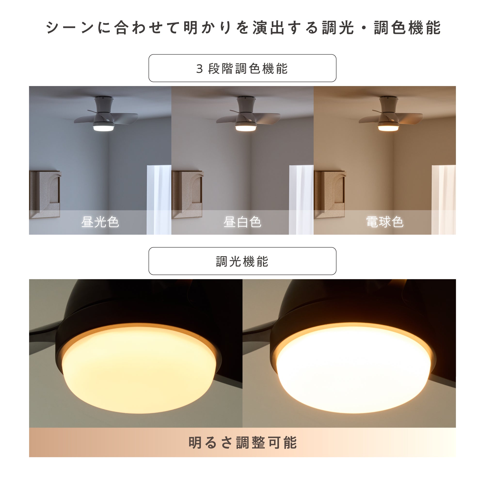 シーリングファンライト Aerion（エアリオン）