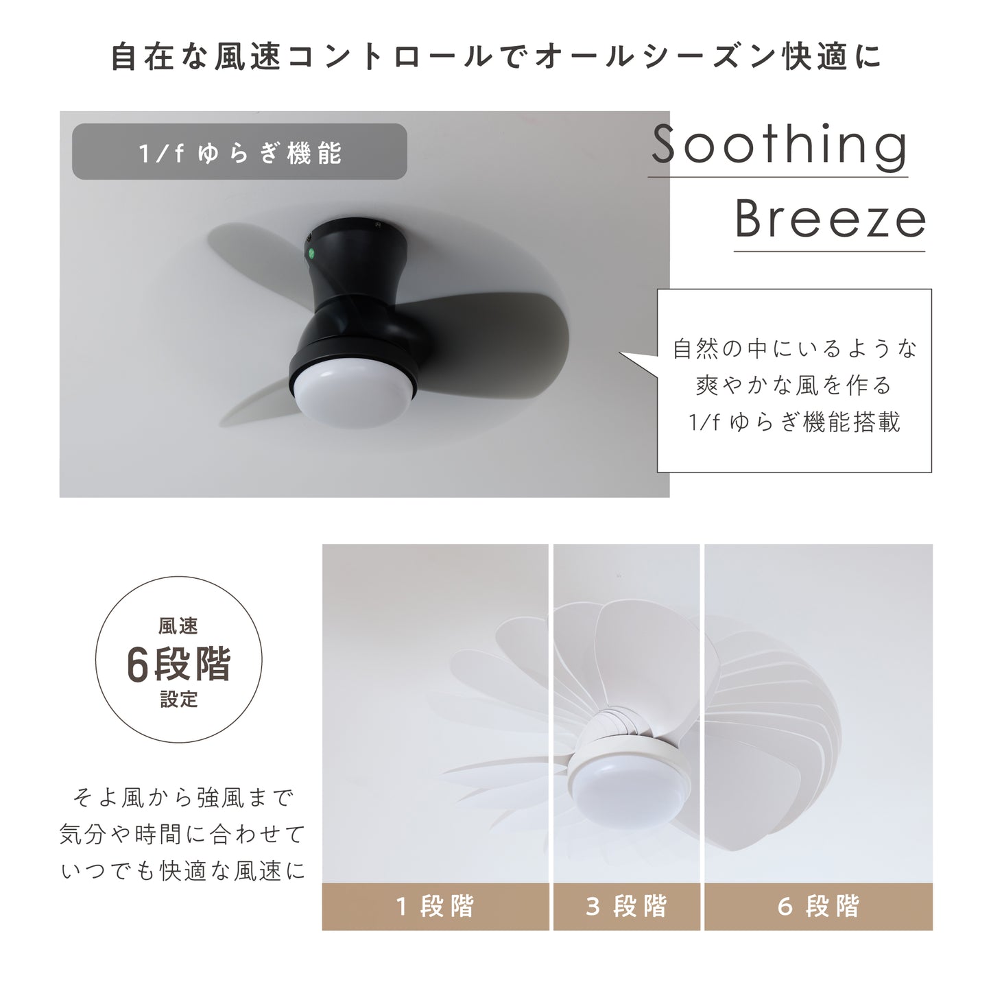 シーリングファンライト Aerion（エアリオン）