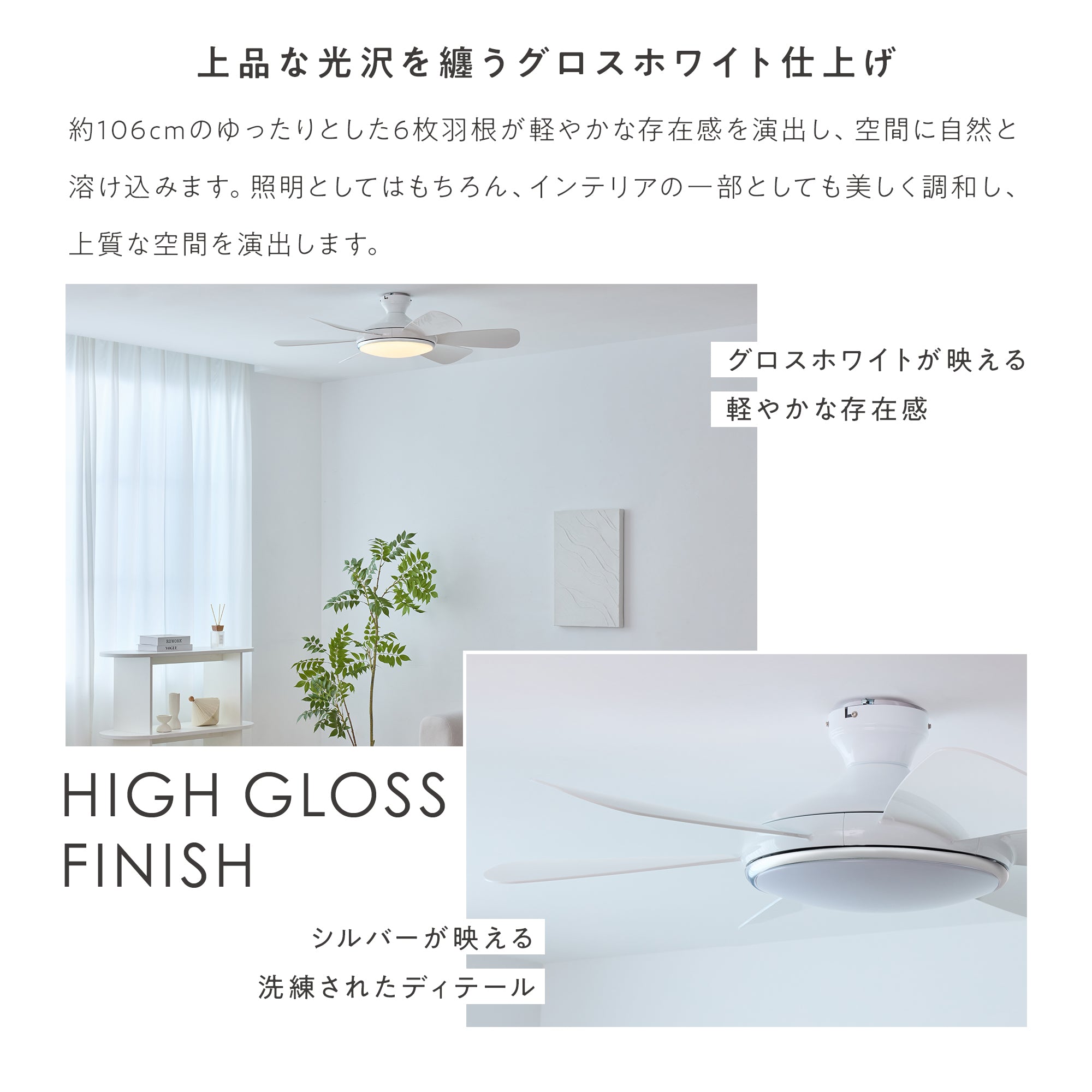 シーリングファンライト Ficolu （フィコル）