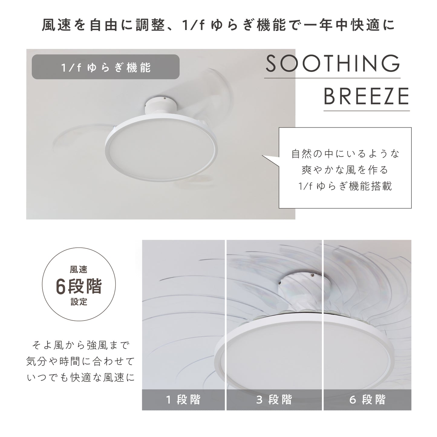 シーリングファンライト Fiore（フィオレ）