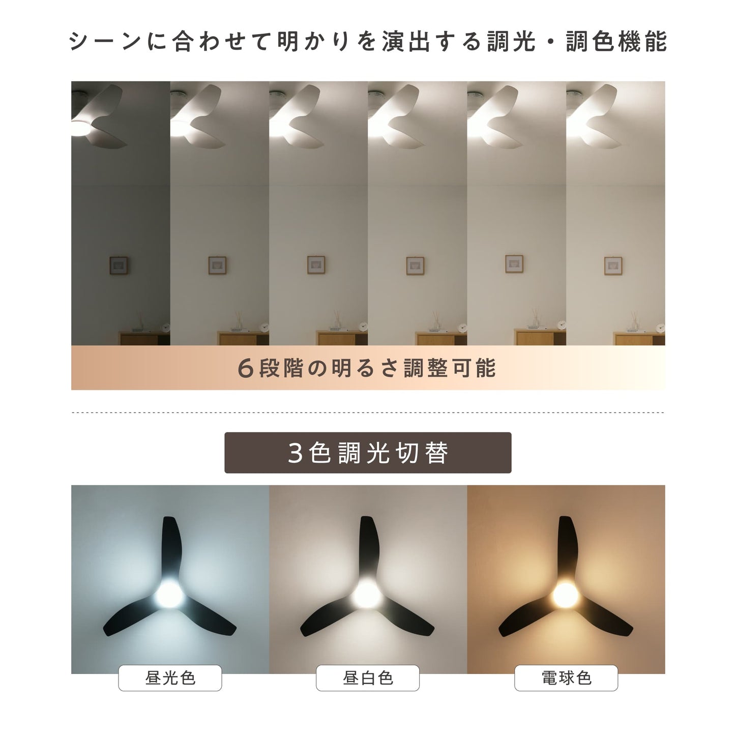 シーリングファンライト Fisso (フィッソ)
