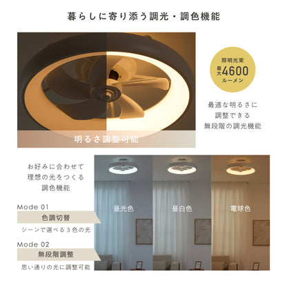 シーリングファンライト Fivona（フィボナ）