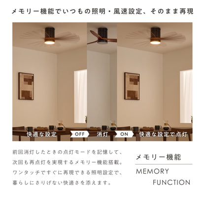 シーリングファンライト Flit（フリット）