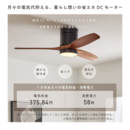 シーリングファンライト Flit（フリット）