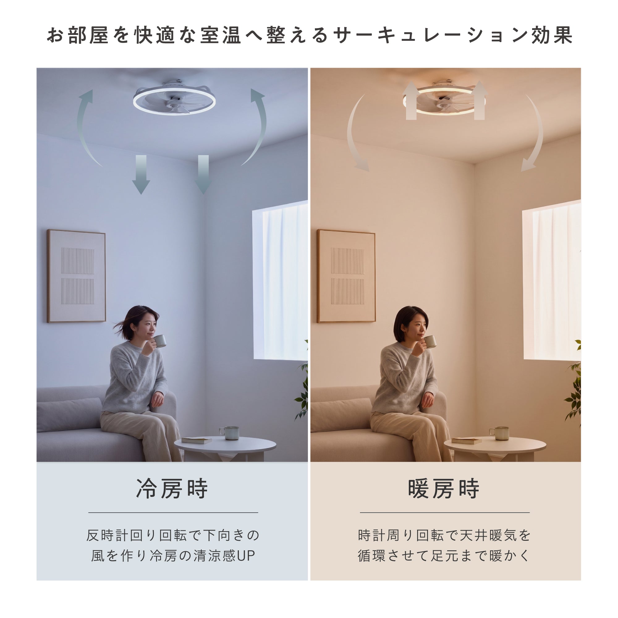 シーリングファンライト Focus（フォキュス）