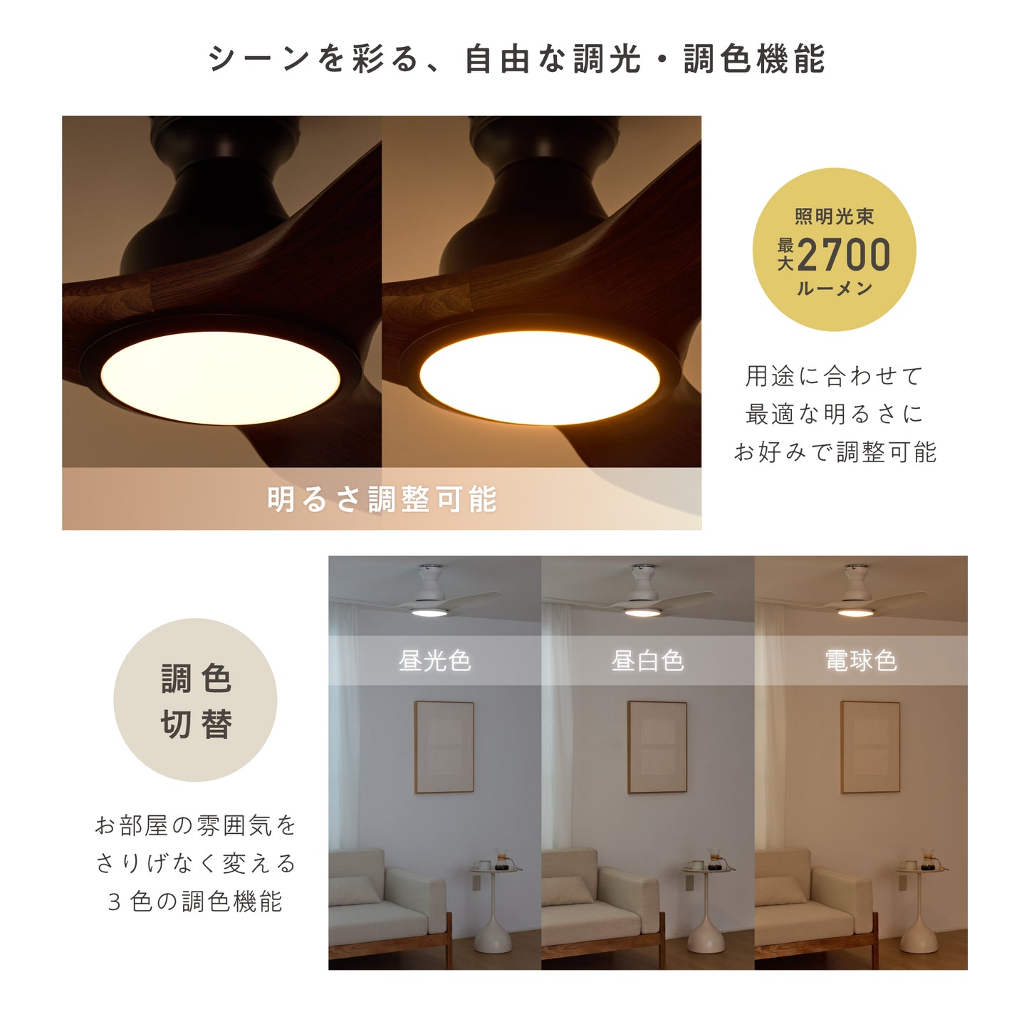 シーリングファンライト Frebi（フレビ）