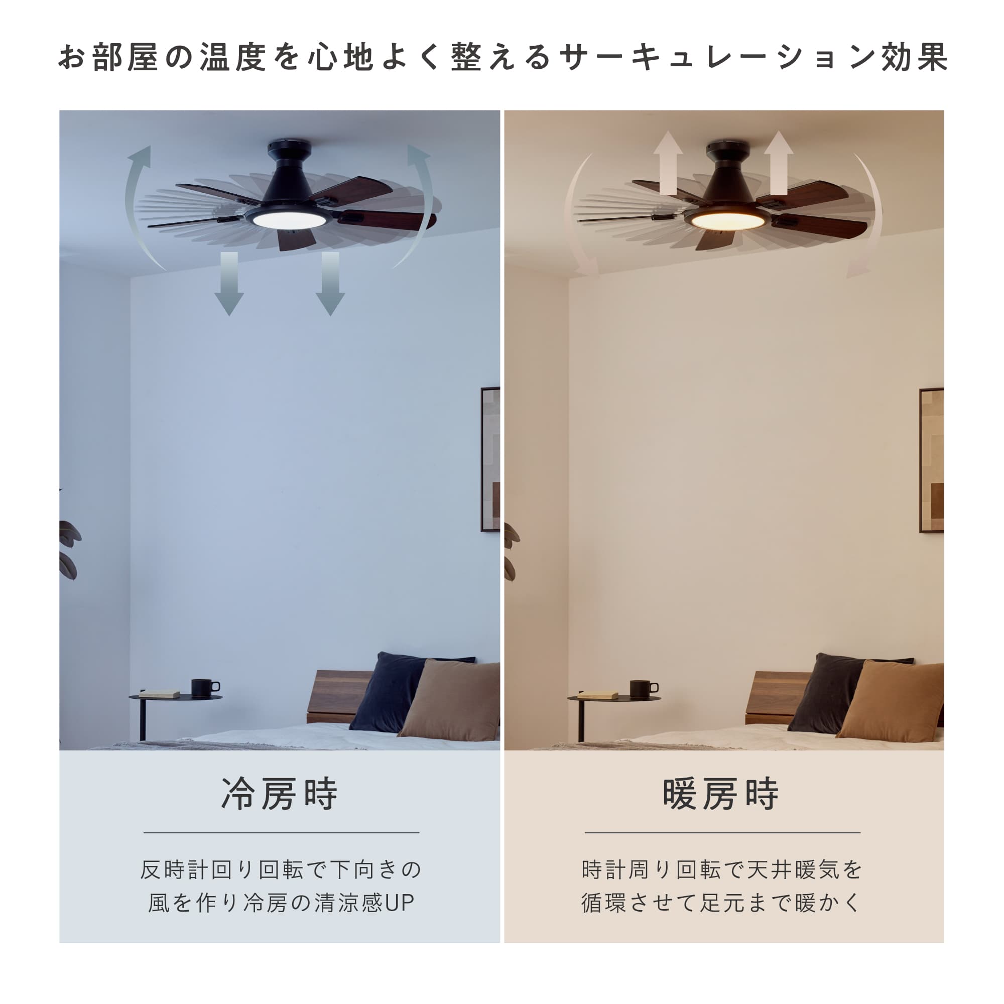 シーリングファンライト Ricol（リコル）
