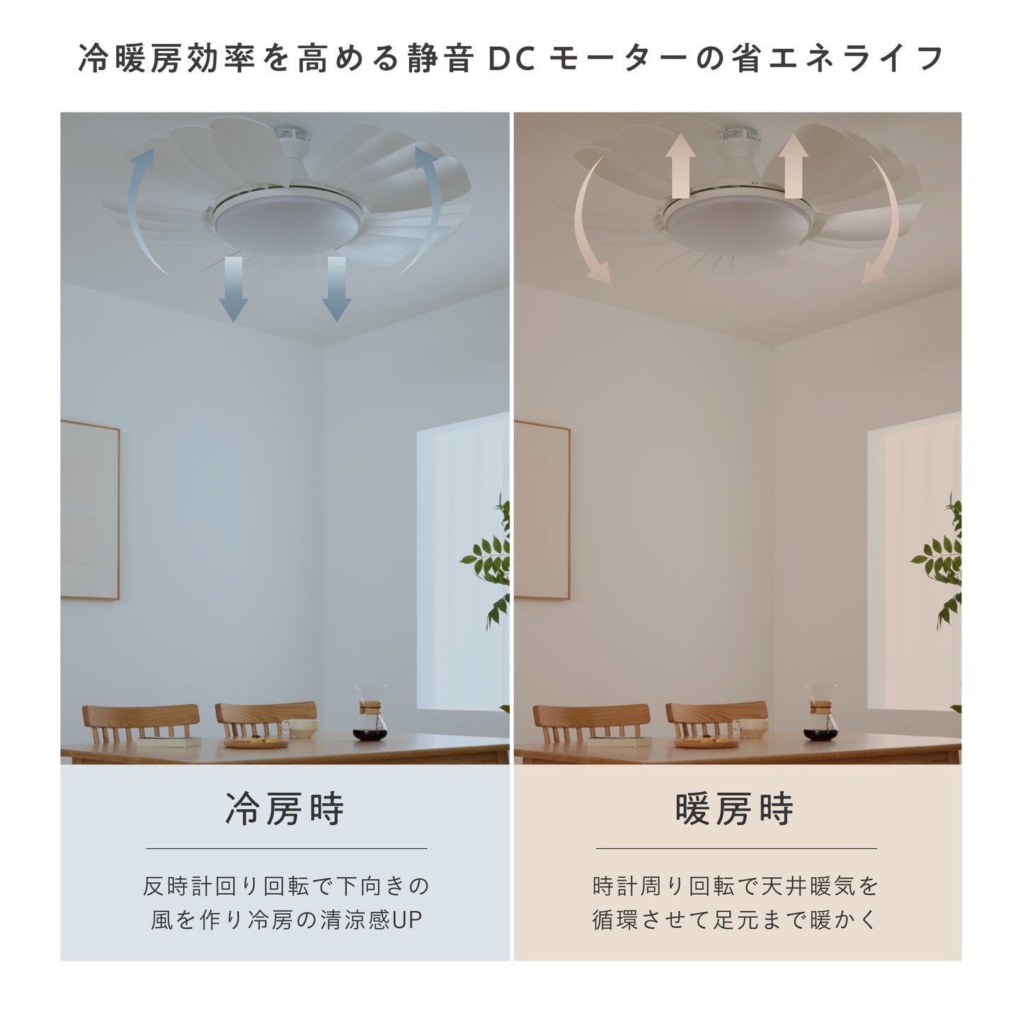 シーリングファンライト Semine（セミネ）