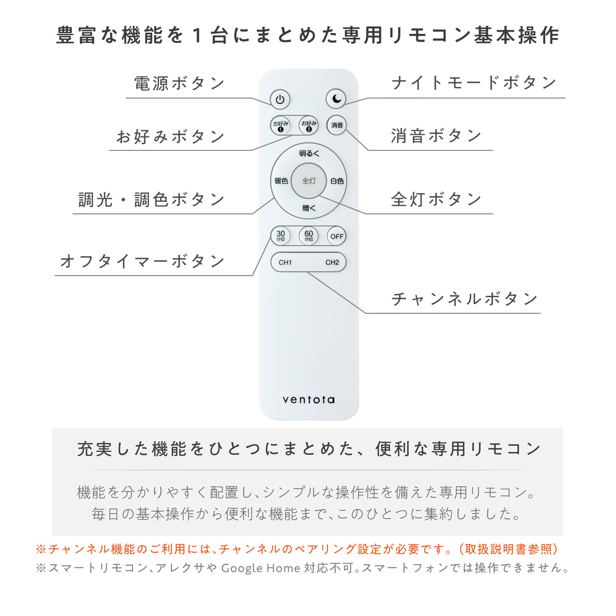 シーリングライト Orlos-C 使用イメージ・機能紹介 7