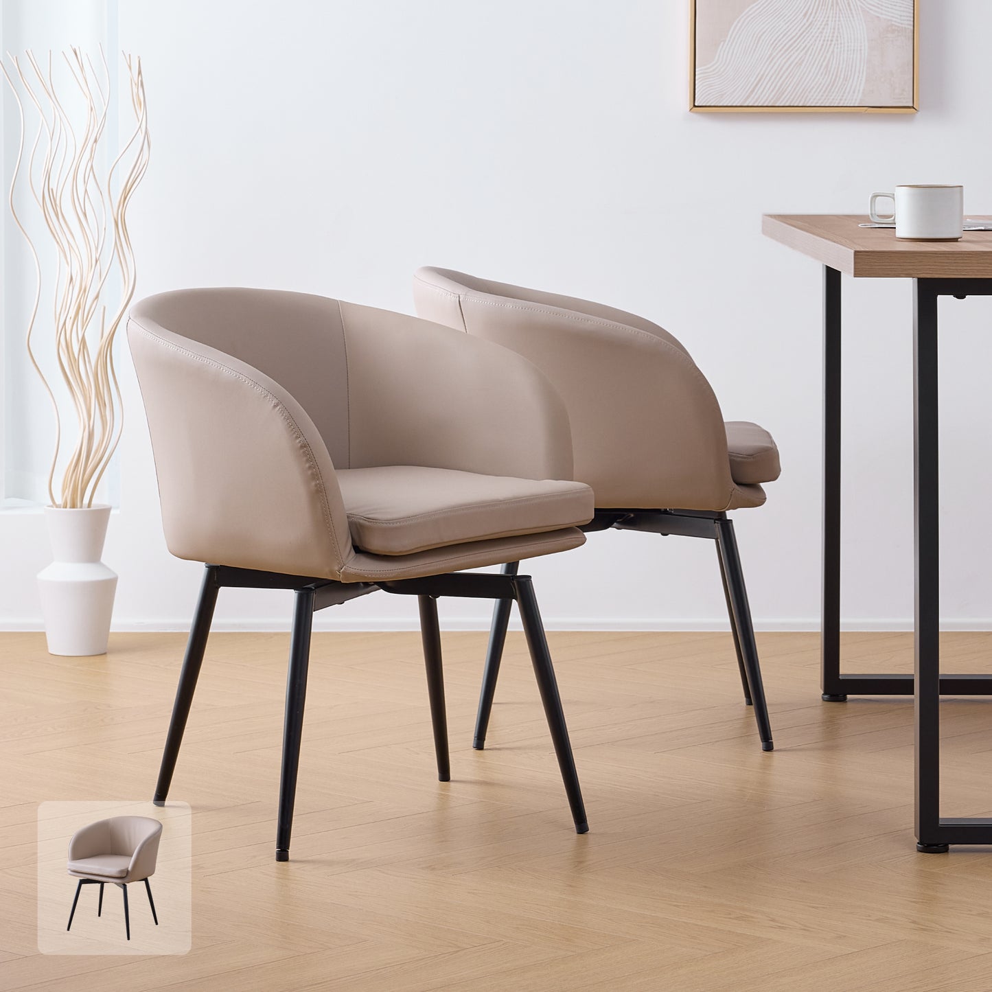 回転式ダイニングチェア Cemisia（セミシア）