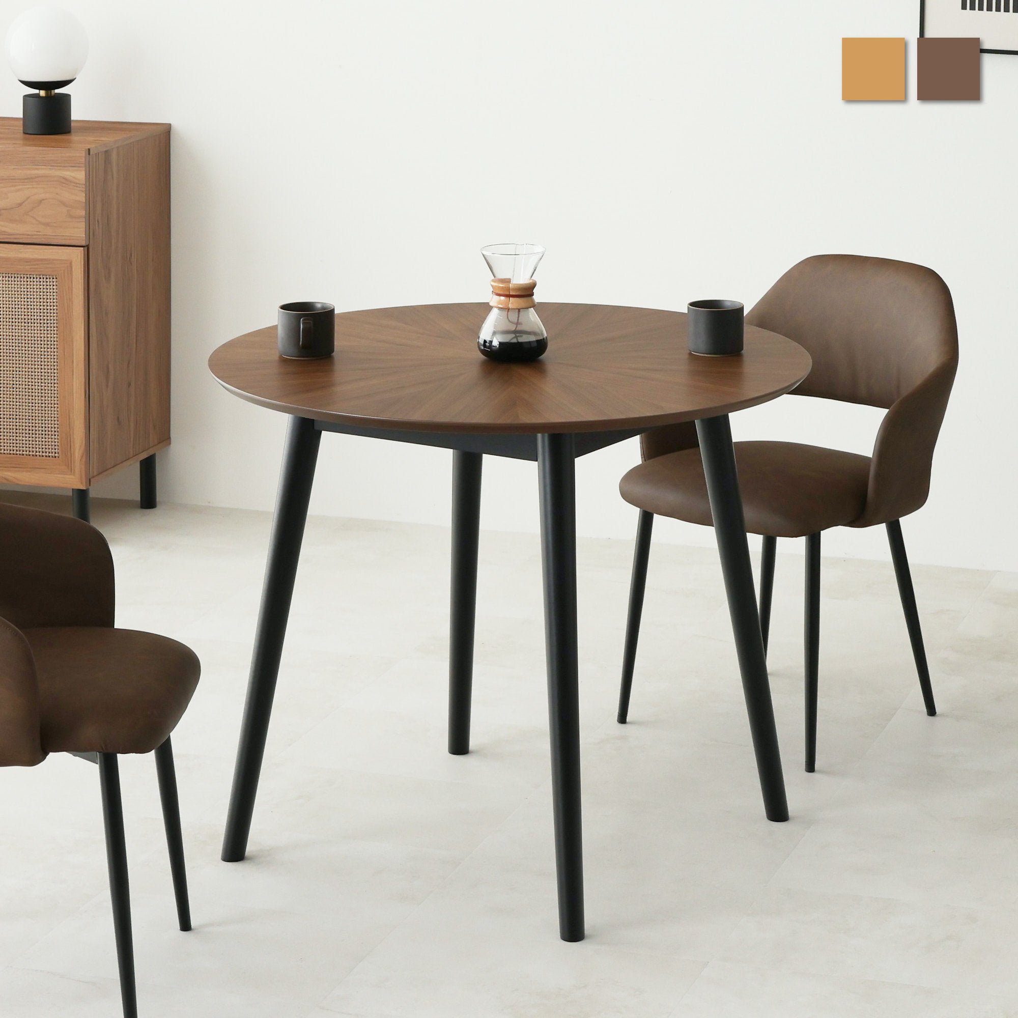 ダイニングテーブルCirco-R90（サーコ-R90）幅90cm