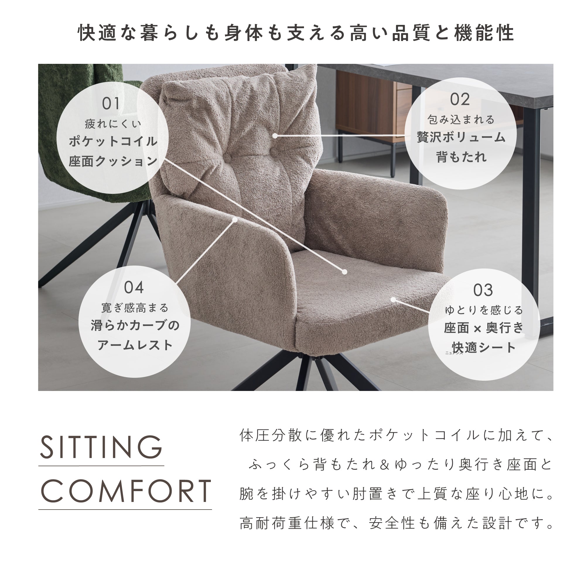 回転式チェア Moruo（モルオ）