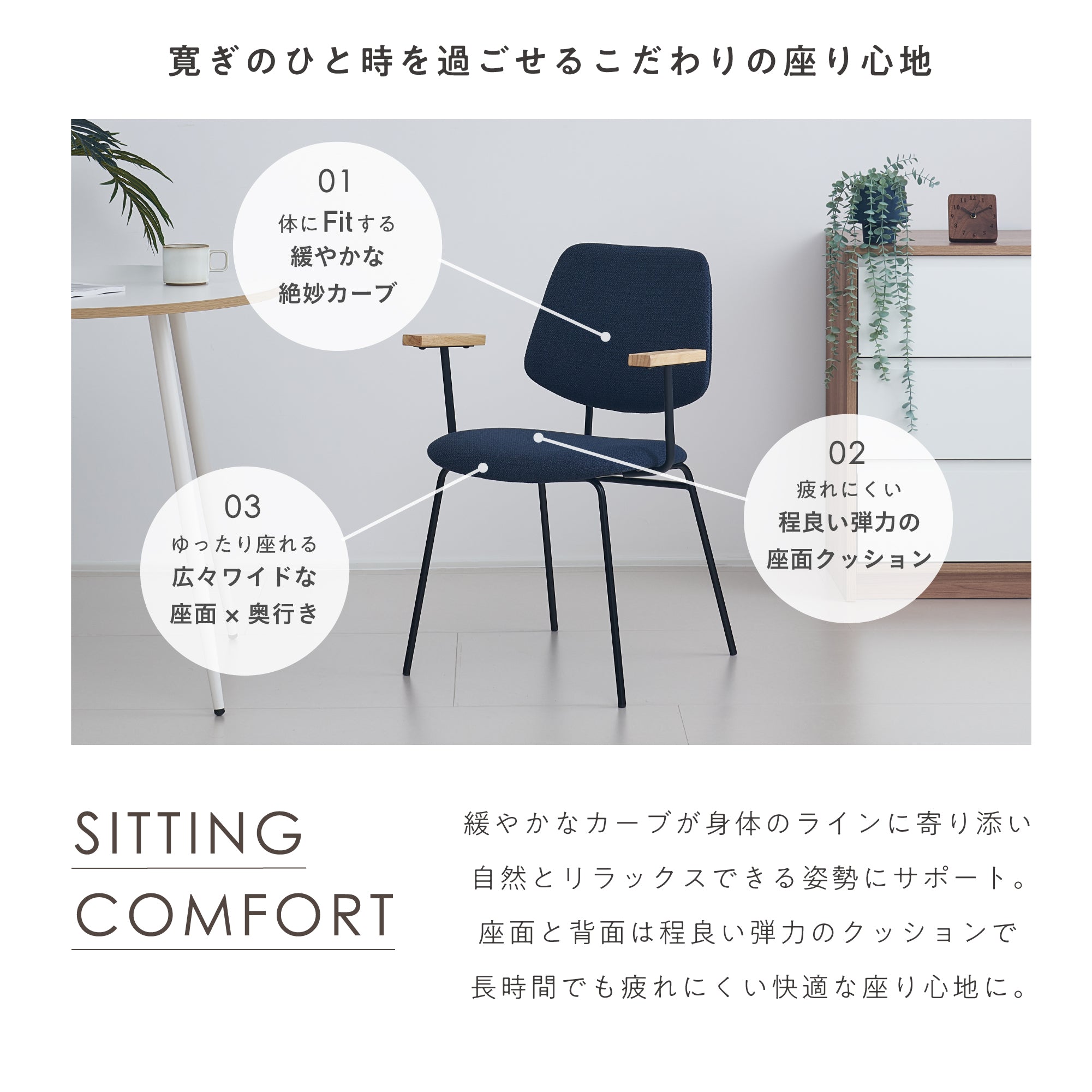 ダイニングチェアNikol-AM（ニコル-AM）