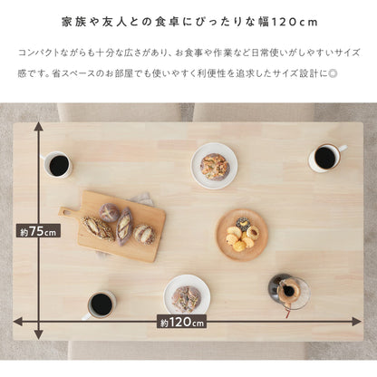 ダイニングセット Mesa-H （メサ-Hタイプ） 幅120cm 【5点セット】