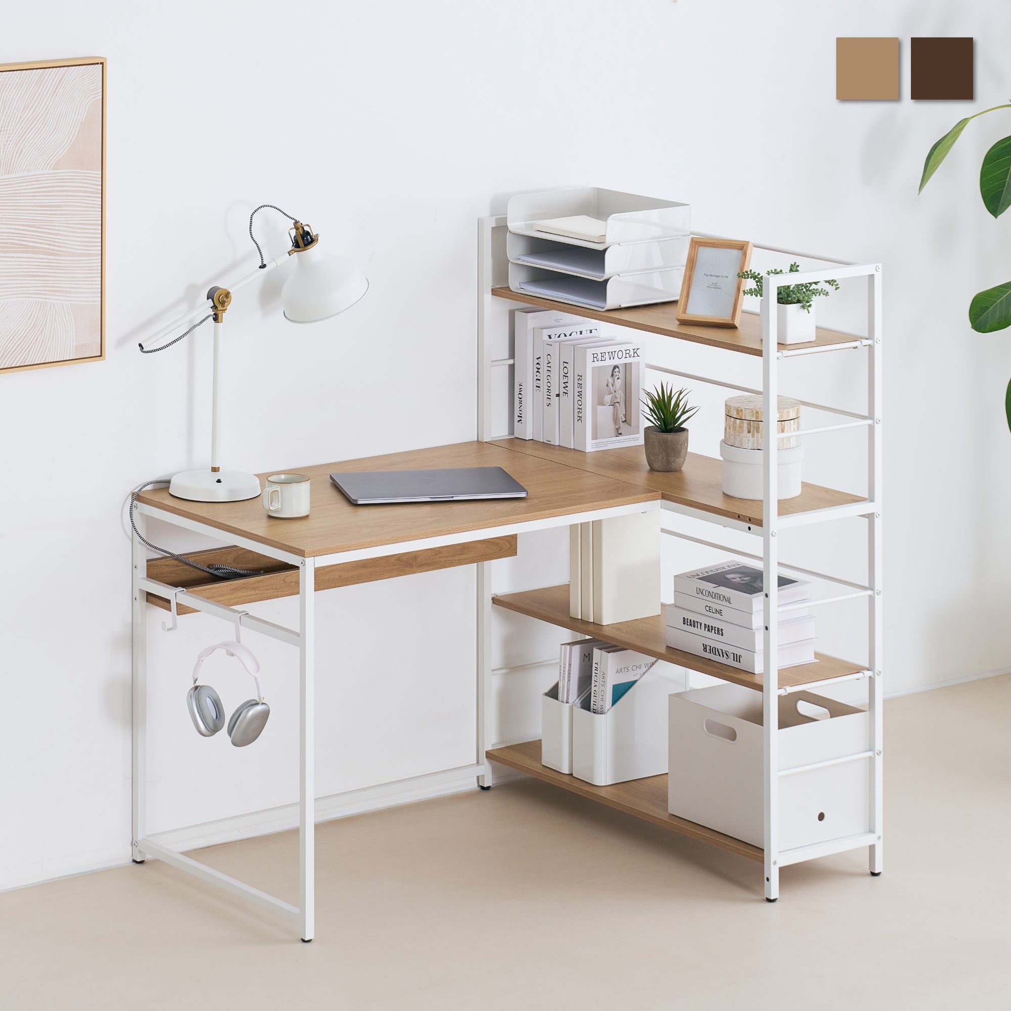 ラック付きデスク Riota-BS（リオタ-BS）