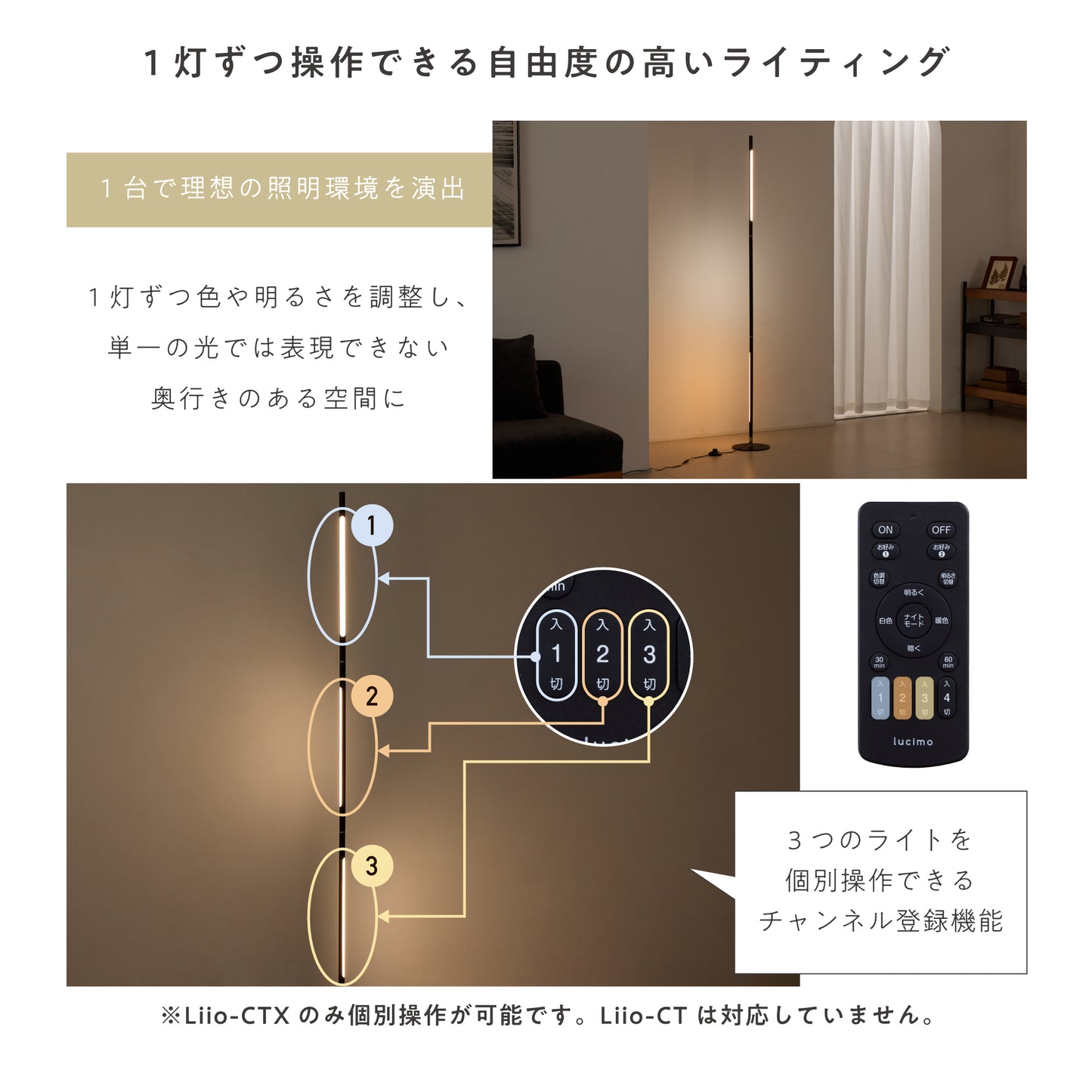 フロアライトLiio-CT・Liio-CTX（リーオ-CT・リーオ-CTX）