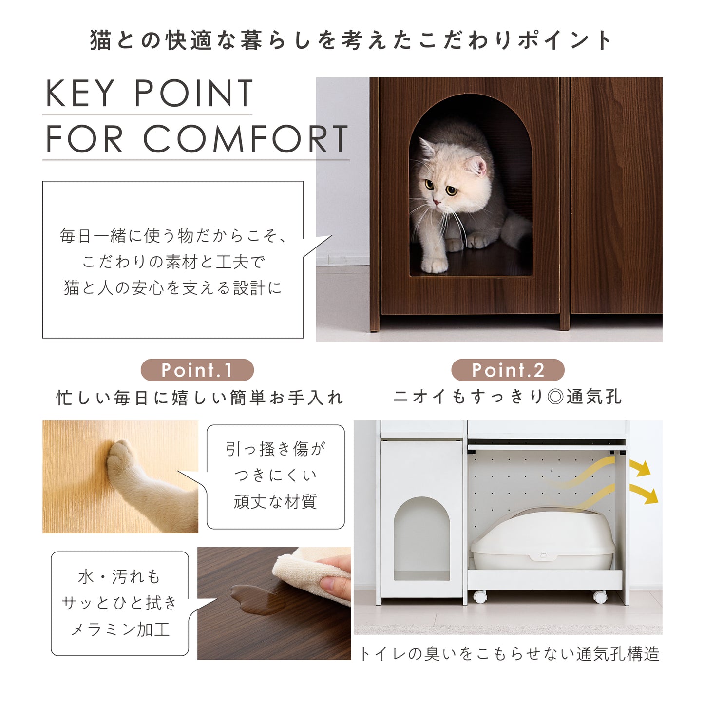 猫用トイレ収納 Meobi（メオビ）