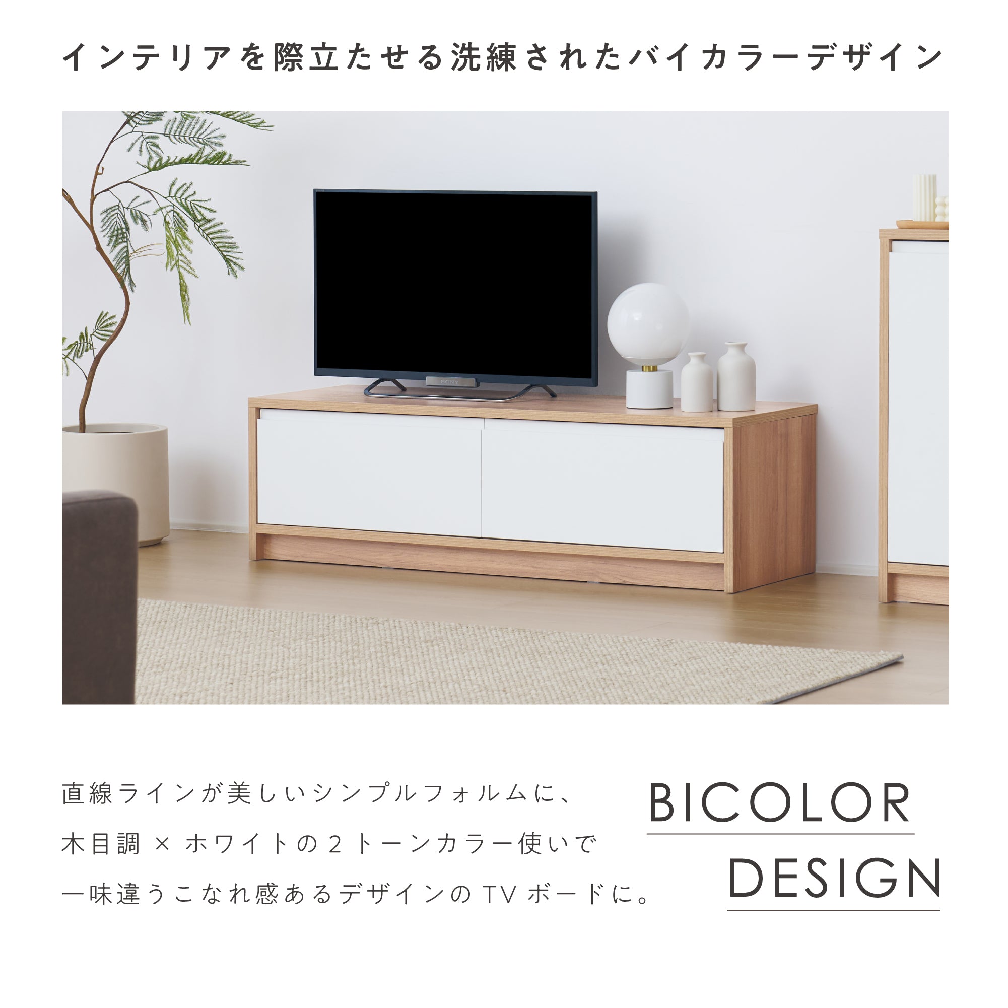 テレビボードNoico-TB120（ノイコ）【横幅120cm】