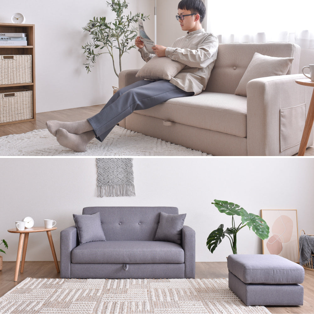 2way ソファー ソファ 2人掛け 収納ソファ sofa 収納付き カウチソファ